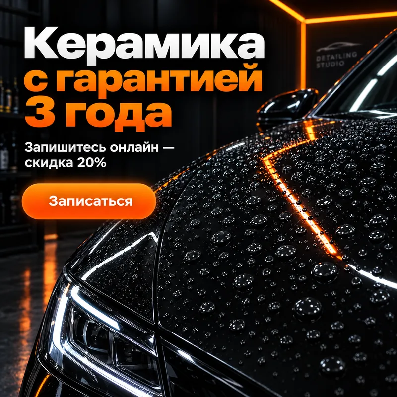 Пример креатива: керамика для авто